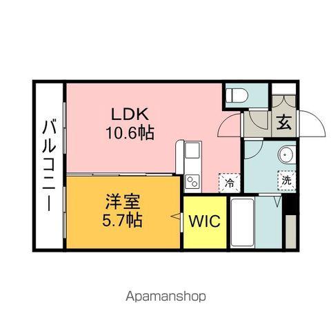 アルティメゾン博多(1LDK/8階)の間取り写真