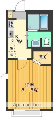 ラ・シエスト(1K/1階)の間取り写真