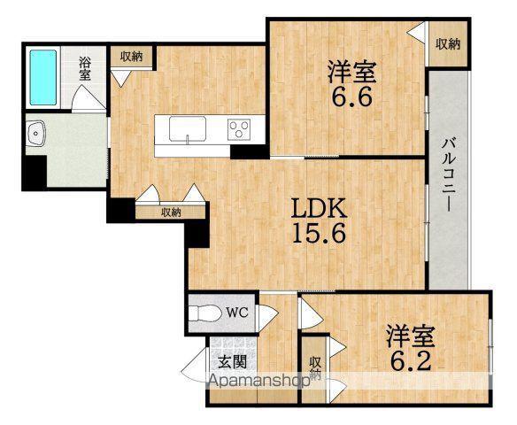 STELLA(2LDK/2階)の間取り写真