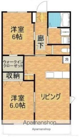 パストラルコート(2LDK/1階)の間取り写真