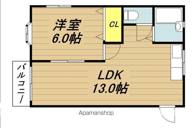メゾン・ド・セーヌ(1LDK/2階)の間取り写真