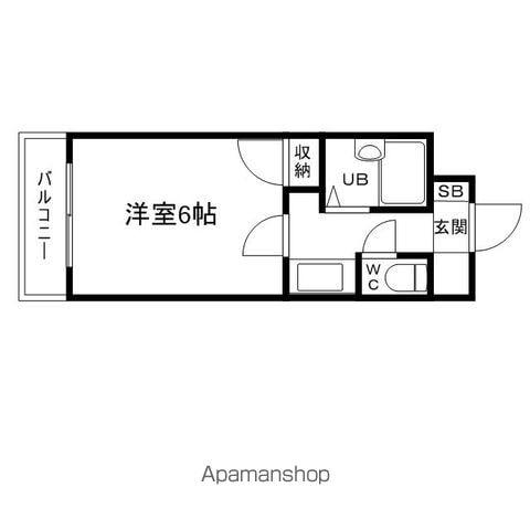 ユートピアマンション住吉(1K/1階)の間取り写真