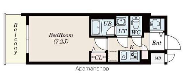 エス・キュート丸の内S-RESIDENCE丸の内駅前ノース(1K/9階)の間取り写真