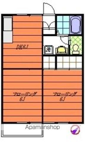 O-TIAS 2(2DK/2階)の間取り写真