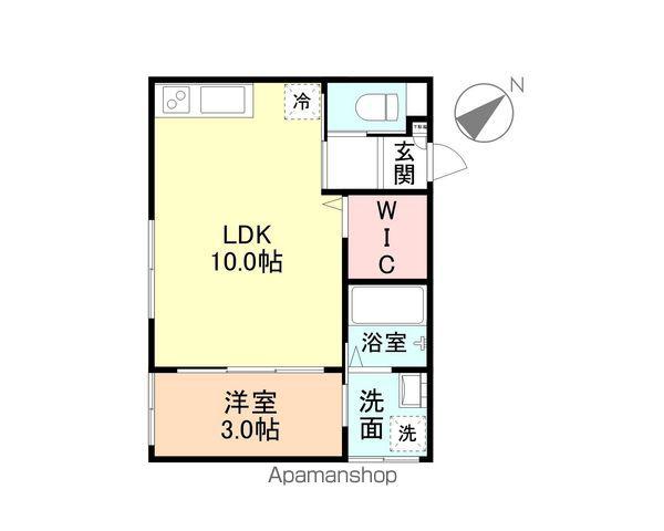 FELICE千成町(1LDK/2階)の間取り写真