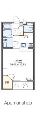レオパレスコンフォーツM(1K/2階)の間取り写真