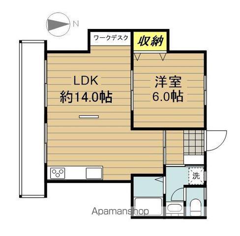 ハイツミネルバ(1LDK/1階)の間取り写真