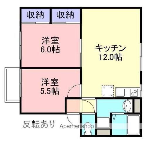 NEWFIT Ⅶ(2LDK/1階)の間取り写真