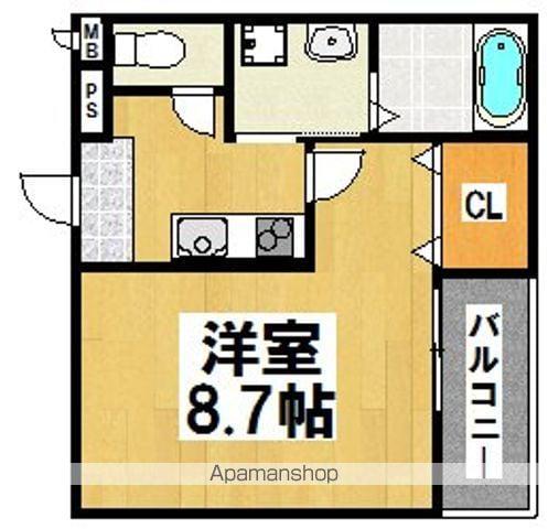 ラ・メゾン向陵中町Ⅱ番館(1K/3階)の間取り写真