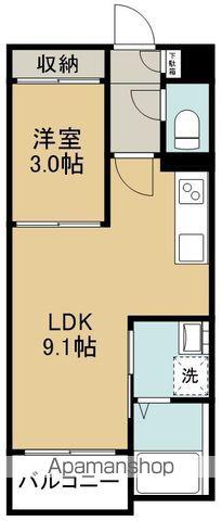 REGALEST SOFIA2(1LDK/3階)の間取り写真