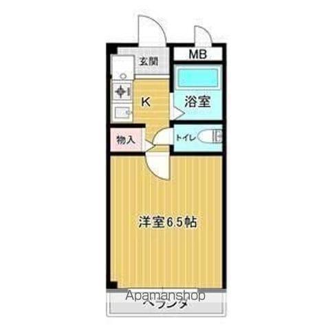 ラポール川本(1K/3階)の間取り写真