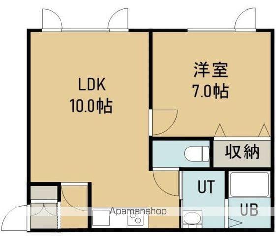 ソフィア五稜郭(1LDK/1階)の間取り写真
