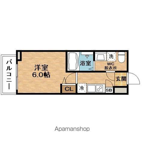 GRANDLOIREKAMISHINJO(1K/1階)の間取り写真