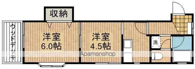 エバーグリーン霞(2K/1階)の間取り写真