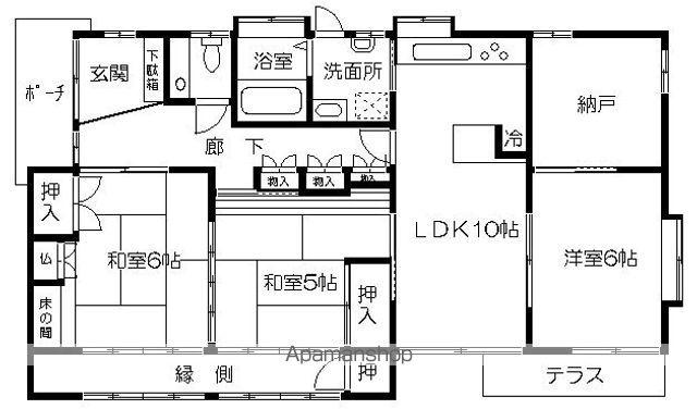豊肥本線 東海学園前駅 徒歩11分 1階建 築39年(3SLDK)の間取り写真