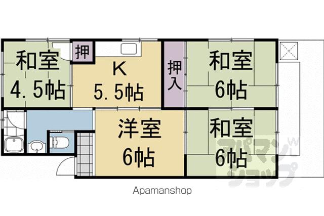 ありす川荘(4K/1階)の間取り写真