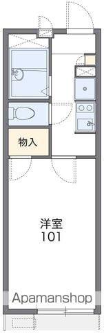 レオパレス感謝(1K/2階)の間取り写真
