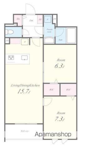 STADT NERIMA-KASUGACHO(2LDK/4階)の間取り写真