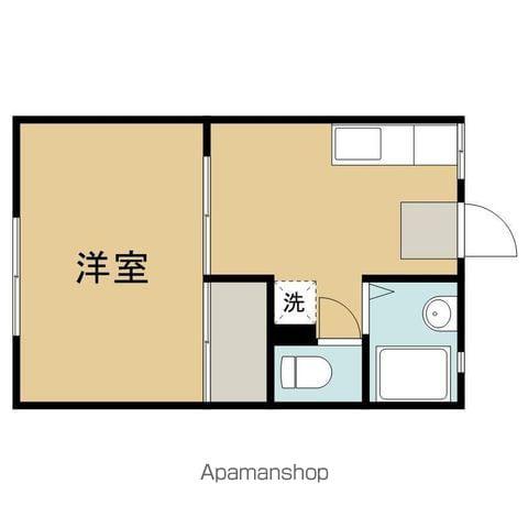 エメラルドメゾンC(1K/2階)の間取り写真