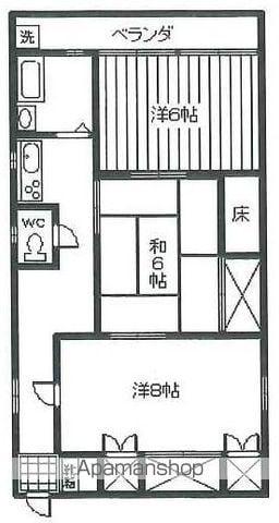 東洋ビル(3K/3階)の間取り写真