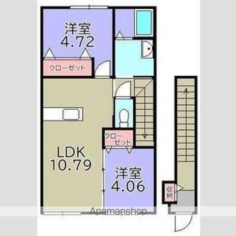 グッドライフステージ清水(2LDK/2階)の間取り写真