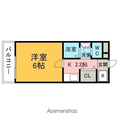 ライブリー共和(1K/2階)の間取り写真