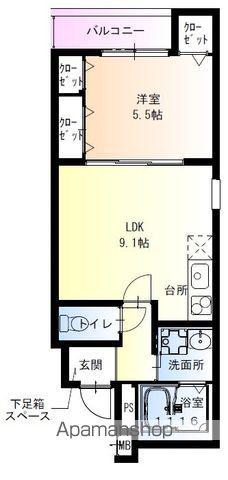 フジパレス浜寺石津東(1LDK/1階)の間取り写真