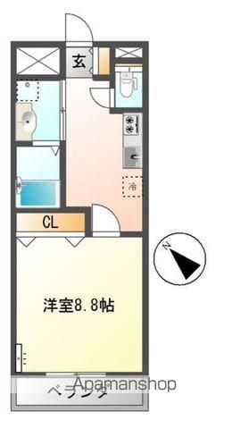 GRANDCYGNUS(1K/4階)の間取り写真