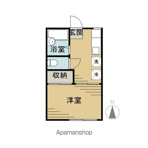 コーポスエヒロ(1K/2階)の間取り写真