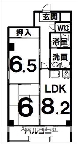 まるせん第一ハイム(2DK/5階)の間取り写真