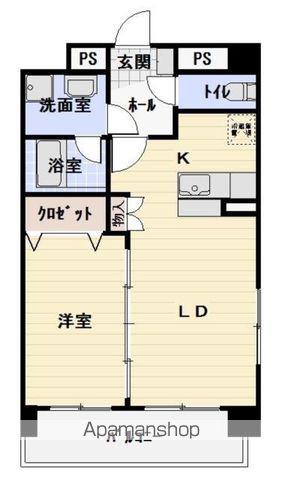 センサーレ(1LDK/2階)の間取り写真
