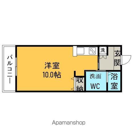 マンションコーシン駅前(ワンルーム/2階)の間取り写真