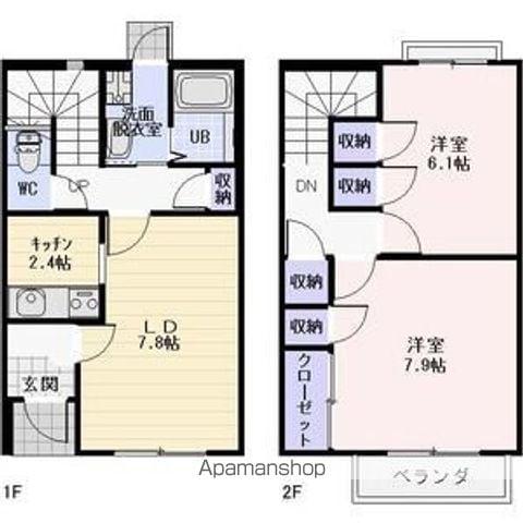 ＰＡＲＫ　　ＨＥＩＭＵ　　Ａ(2LDK)の間取り写真