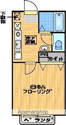 岩瀬ハイツ(1K/1階)の間取り写真