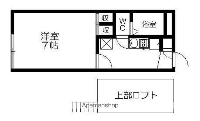 レオパレス恋の坂(1K/3階)の間取り写真