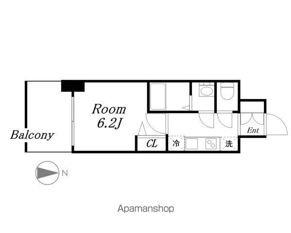 A&G KAMEJIMA(1K/11階)の間取り写真