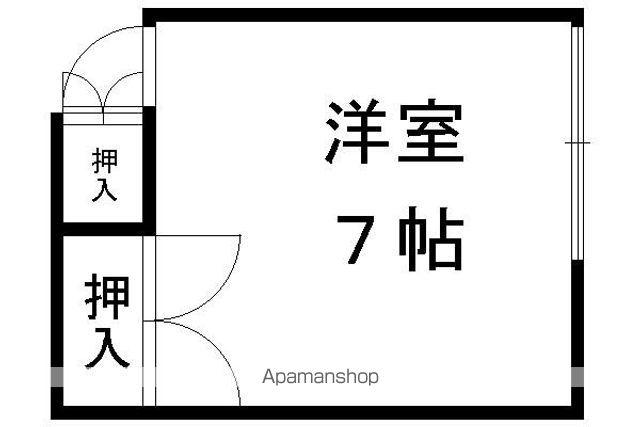 コーポ満田(ワンルーム/2階)の間取り写真