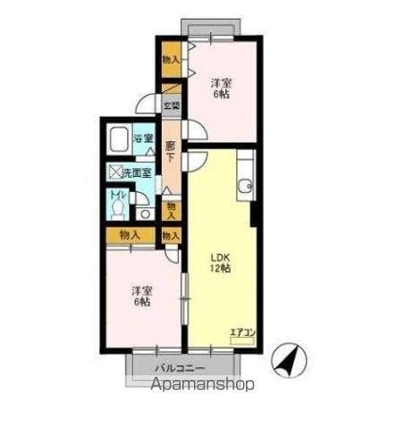 パストラル(2LDK/2階)の間取り写真