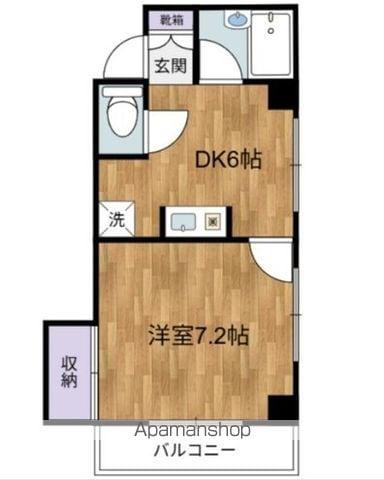 エクセル毛利(1DK/1階)の間取り写真