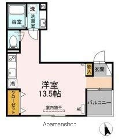 D-ROOM一富士(ワンルーム/3階)の間取り写真