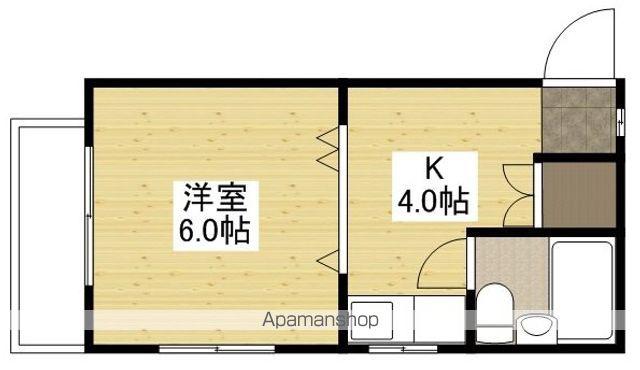 ドミトリーⅡ(1K/3階)の間取り写真