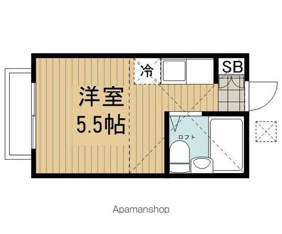 イーストアヴェニュー(ワンルーム/1階)の間取り写真