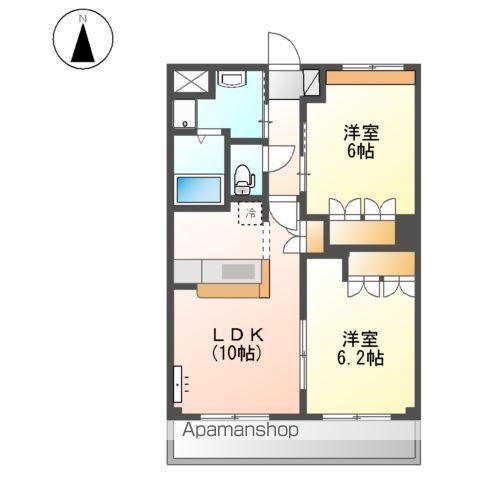 パークサイド富久(2LDK/2階)の間取り写真