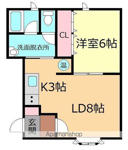 HOUSE MAEDA(1LDK/2階)の間取り写真