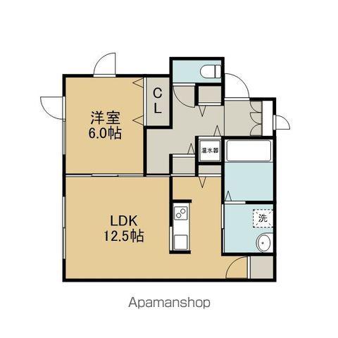 千歳線 長都駅 徒歩21分 1階建 築14年(1LDK)の間取り写真