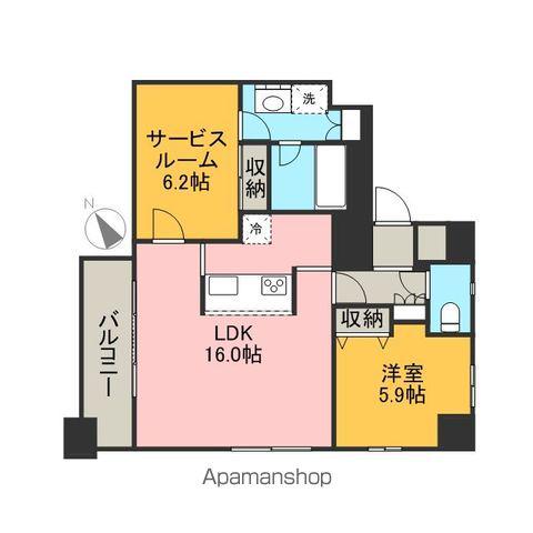 エルミタージュ新栄(1SLDK/8階)の間取り写真