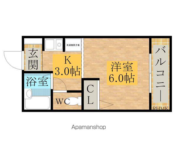 PASEO(1K/2階)の間取り写真