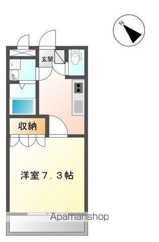 サニーコート(1K/1階)の間取り写真