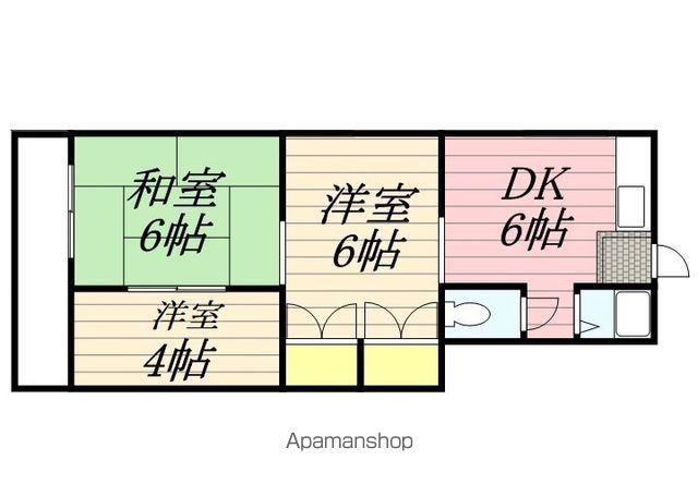 シティコーポ堤(3DK/3階)の間取り写真