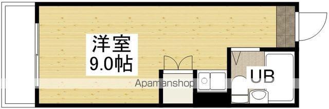 ベルブランセ宮沖(ワンルーム/2階)の間取り写真